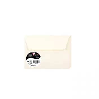 Enveloppe C6 Clairefontaine Pollen blanc naturel 120 g/m² (56020C)