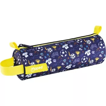 Trousse rouleau Maped football, polyester avec impression de motif, fermeture à glissière, dragonne de transport, 1 pièce (932906)