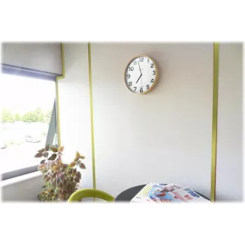 Horloge murale en bois UNILUX Baltic 300 mm brun chiffres noirs quartz 400094591