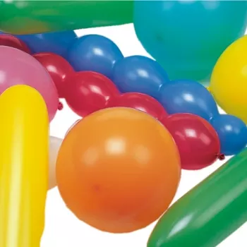 PAPSTAR ballons en latex XXL, formes et couleurs assorties, très grands, 1 pièce 18668