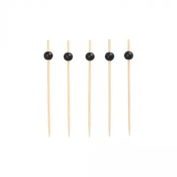 PAPSTAR Piques finger food Black Pearl, 125 mm, bambou, 200 pièces 11300