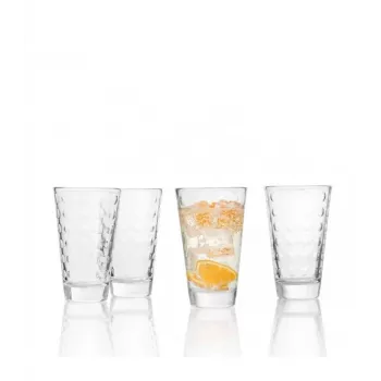 Ensemble de verres à boire Esmeyer Leonardo OPTIC, 300 ml, décor en relief intérieur, conique, 130 mm de hauteur, 6 pièces 410-749