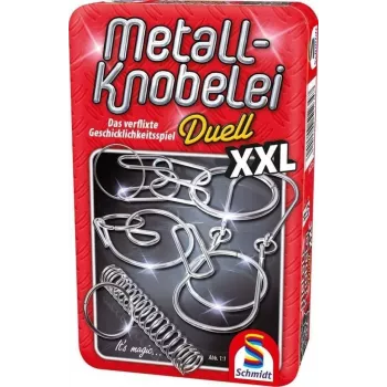 Schmidt Spiele Metal Puzzle Duell XXL - jeu d'adresse puzzle édition voyage dès 7 ans