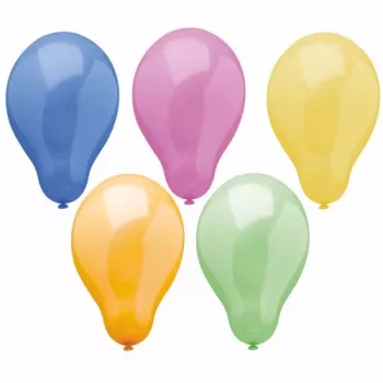 PAPSTAR Trend ballons en latex, couleurs assorties, 250 mm de diamètre, 1 pièce (81463)