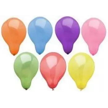 PAPSTAR ballons de fête, 290 mm de diamètre, couleurs assorties, compatibles hélium, 1 pièce (84211)