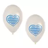 PAPSTAR ballon en latex bleu et blanc bavarois, 250 mm de diamètre, 1 pièce 81949