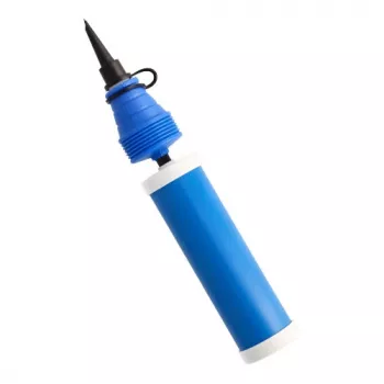 Pompe à ballons à double action PAPSTAR, plastique bleu, 275 mm, 1 pièce (89199)