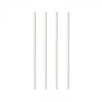 Paille à boire PAPSTAR pure en papier, 200 mm, 6 mm, blanche, durable, 250 pièces (87513)