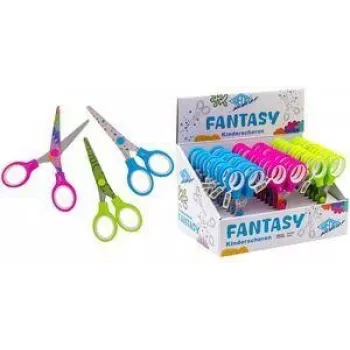 Ciseaux de bricolage WEDO FANTASY, designs assortis, pour droitiers, acier inoxydable, présentoir de 30 pièces 73599