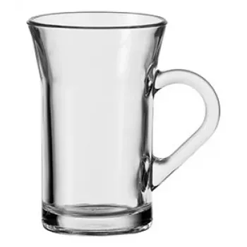 Verre à thé Esmeyer Montana CYLON avec anse, 200 ml, lavable au lave-vaisselle, hauteur 115 mm, ensemble de 6 (410-828)