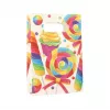 Sachet en papier de fête PAPSTAR Candies avec poignée, 140 x 210 x 60 mm, fond bloc, soufflet latéral, 1 pièce (88862)