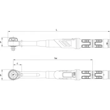 GEDORE DREMASTER K 1/2 inch Torque Wrench, 60-300 Nm (2641259)