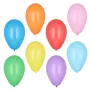 Ballons ronds PAPSTAR, diamètre 190 mm, couleurs assorties, latex de caoutchouc naturel, 1 pièce (10049)