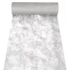 Chemin de table et ruban décoratif PAPSTAR Sizoflor, argent, 25 m x 30 cm, résistant à l'eau, 75 % polyester / 25 % polyamide 37064