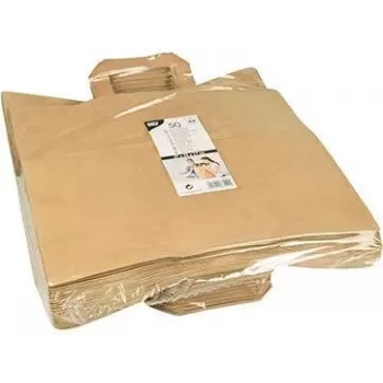 Sac en papier poignées PAPSTAR, 320 x 170 x 270 mm, papier kraft marron, 70 g/m², charge 5 kg, avec poignée - 1 pièce (86449)