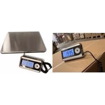 Balance de colis numérique Little Balance LB 8371 Pro e-200, capacité 200 kg, précision 50 g, plateau en acier inoxydable, affichage LCD séparé