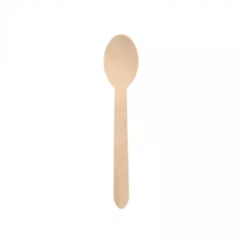 Cuillère en bois PAPSTAR pure, 157 mm, bois de bouleau, naturel clair, 500 pièces, biodégradable 86941