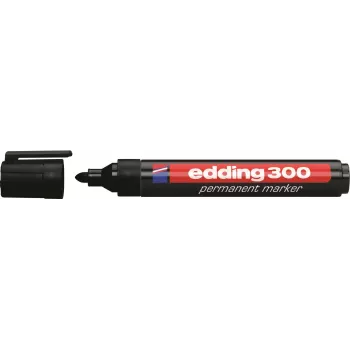 Ensemble de marqueurs Edding 300-E4, 4 pièces, noir/bleu/vert/rouge 4-300-4
