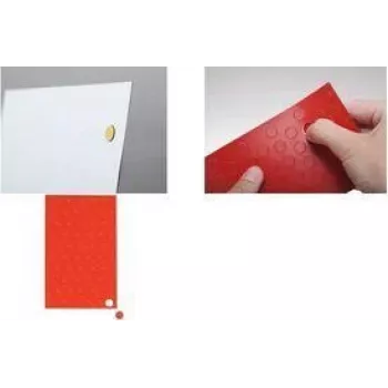 Symbole magnétique cercle MAUL, 10 mm, rouge, découpé, 100 pièces (6531125)