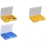 Boîte d'assortiment allit EuroPlus Basic 37/25, transparente bleue, 25 compartiments 457250
