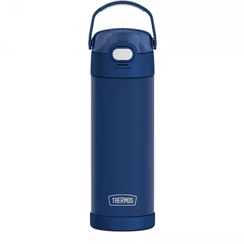 Gourde isotherme THERMOS FUNTAINER, 0,47 L, acier inoxydable, paille pop-up, poignée rabattable 4115.346.047