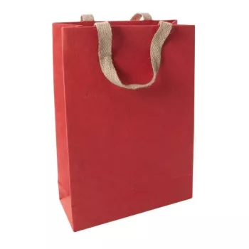 Grand sac cadeau SIGEL Red Coco, papier fibre de jute, rouge, 1 pièce (ET010)
