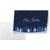 Carte de Noël SIGEL DS635 Snowflake Serenity A6 paysage (A5) pour jet d'encre/laser/photocopieur, carton blanc 250 g/m², 1 pièce