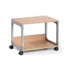 Chariot de service multifonction DURABLE SYSTEM 48, 3 plateaux, gris clair, 600 x 480 x 900 mm, charge totale 120 kg 3710124