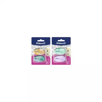 Gomme en plastique ergonomique sans PVC Pelikan, blister de 2 pièces 400207753