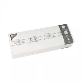 Serviettes à snacks PAPSTAR DAILY Collection, tissue blanc, pliage 1/4, 250 par paquet 37406