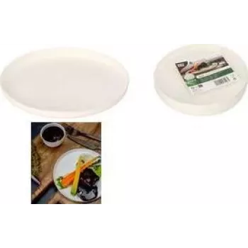 Assiettes PAPSTAR pure en canne à sucre Ano, rondes, Ø 16 cm, blanches, 6 pièces (89995)