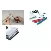 Onglets index adhésifs DURABLE TABFIX® 200x10 mm, transparents, 5 pièces 840219