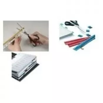 Onglets index adhésifs DURABLE TABFIX® 200x10 mm, transparents, 5 pièces 840219
