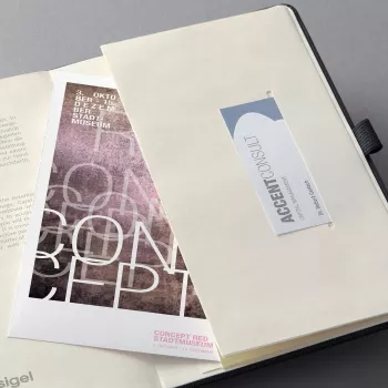 Agenda hebdomadaire SIGEL Conceptum 2024 A5 noir avec élastique, passant pour stylo, couverture simili cuir, 176 pages, 145 x 210 mm, C2424