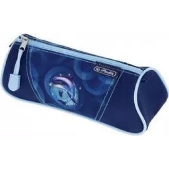HERLITZ Dolphin Ride trousse triangulaire, polyester, fermeture éclair, 1 compartiment 400205918