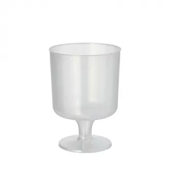 PAPSTAR verre à vin rouge réutilisable PP, 0,2 L, translucide, lot de 10, polypropylène, diamètre : 72 mm, hauteur : 100 mm - 1 pièce (89728)