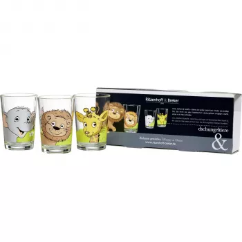 RITZENHOFF & BREKER Flirt animaux de la jungle verre à boire conique, 205 ml, décoré 674187