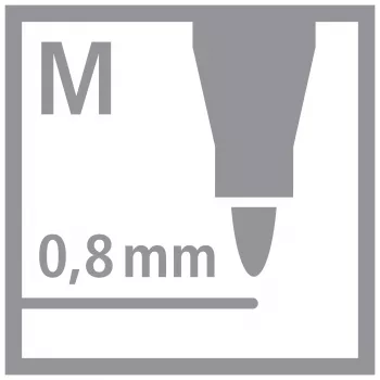 Fineliner STABILO dr!ver, medium, vert, encre à base d'eau résistante au frottement et inodore, 1 pièce (1089/36)