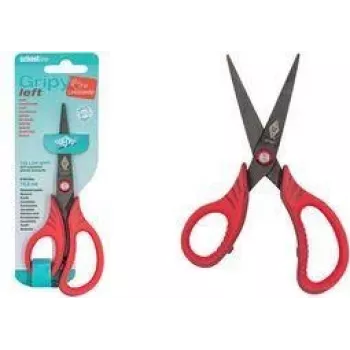 WEDO Gripy ciseaux de bricolage pour gauchers, pointe fine, 145 mm, rouge 771671