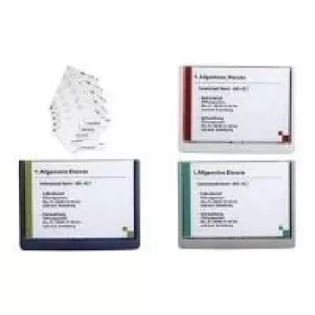 Plaque de porte DURABLE CLICK SIGN A5 paysage, bleu foncé, 486607