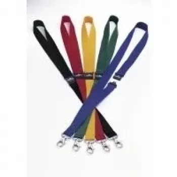 Cordon de badge textile DURABLE 20 avec mousqueton, rouge, 10 pièces (813703)