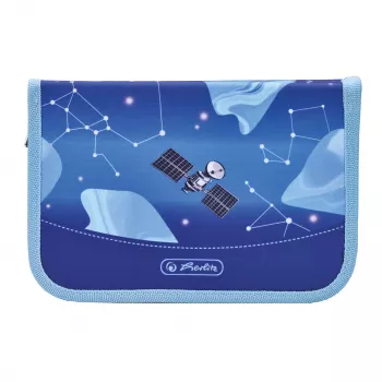 Trousse herlitz Cosmic Explorer, 31 pièces, polyester, 205 x 140 x 38 mm, 2 rabats, design spatial 400197095