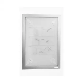 Cadre d'information autocollant DURABLE DURAFRAME WALLPAPER A4, argent, 484323