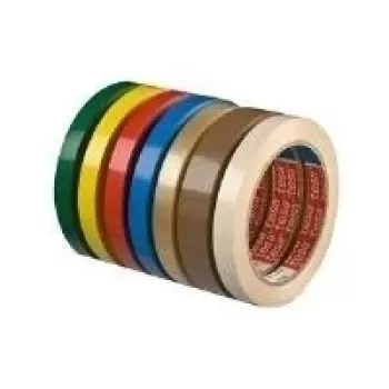 Ruban d'emballage PVC tesa 4204, 19 mm x 66 m, transparent, adhésif caoutchouc naturel, 8 rouleaux 04204-00010-00