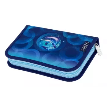 Trousse scolaire Herlitz Dolphin Ride, 31 pièces, polyester, 205 x 140 x 38 mm 400205913