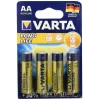 VARTA Longlife AA Alkaline Battery 1.5V 2750mAh 4-Pack (04106110414)
