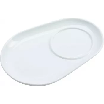 Set de dessous-de-verre ovales en porcelaine Ritzenhoff & Breker BIANCO, 125 x 180 x 20 mm, blanc, 6 pièces 425895