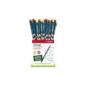 Crayon graphite STABILO EASYgraph HB, bleu, présentoir carton de 36 pièces F44292