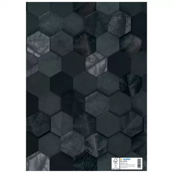 Protège-cahier HERMA X, carton, DIN A4, noir, surface raffinée, zone d'étiquetage, 10 pièces (20091)