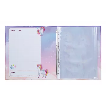 HERMA Licorne Classeur à anneaux certificat A4, carton robuste, 2 anneaux O, 25 mm, entièrement imprimé 20161
